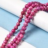Natural Dyed White Jade Beads Strands G-M402-C03-01-1