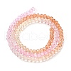 Transparent Painted Glass Beads Strands X1-DGLA-A034-T4mm-A20-5