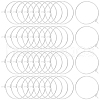 Beebeecraft 100Pcs 316 Surgical Stainless Steel Wine Glass Charms Rings STAS-BBC0005-97B-1