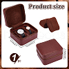 PU Imitation Leather Watch Boxes with Zipper CON-WH0084-91-2