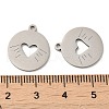 Non-Tarnish 316L Surgical Stainless Steel Pendants STAS-F302-10P-01-3