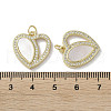 Brass Micro Pave Cubic Zirconia Pendants KK-G485-34E-G-3