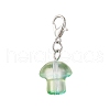 Handmade Lampwork Mushroom Pendant Decorations HJEW-JM03390-4
