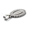 Non-Tarnish 304 Stainless Steel Lady of Guadalupe Pendants STAS-F223-21P-C-3
