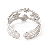 304 Stainless Steel Cuff Wide Band Rings RJEW-E063-13P-3