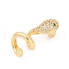 Brass Micro Pave Cubic Zirconia Pendants KK-P302-09G-2