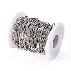 Tarnish Resistant 304 Stainless Steel Paperclip Chains A-CHS-L022-02B-4
