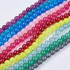Natural White Jade Bead Strands G-R165-6mm-M2-1