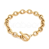 304 Stainless Steel Chain Bracelets for Women BJEW-Z106-03G-2