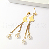 Elegant Classic Pearl Tassel Earrings for Women FG5596-1