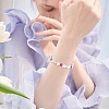 300Pcs 4 Style ABS Plastic Imitation Pearl Beads KY-SZ0001-40-7