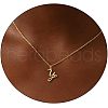 Fashionable Brass Letter Heart Pendant Necklaces for Women FS-WGD0E1D-25-1