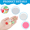 WADORN 32Pcs 8 Colors Baking Paint Brass Pendants KK-WR0001-20-3