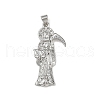 Brass Micro Pave Cubic Zirconia Pendants KK-R230-11P-1
