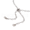 304 Stainless Steel Textured Cable Chain Slider Bracelet Making AJEW-JB01343-01-4