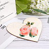 Unfinished Wood Heart Cutout Shape WOOD-WH0101-37E-5
