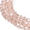 Transparent Electroplate Glass Beads Strands EGLA-A039-T3mm-B26-3