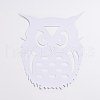 Waterproof Owl Shape Bird Deterrent Stickers AJEW-WH0022-41-2