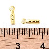 Rack Plating Brass Folding Crimp Ends X-KK-P274-03G-3