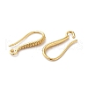 Brass Earring Hooks ZIRC-Q201-08G-2