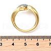 Brass Micro Pave Cubic Zirconia Cuff Rings RJEW-D313-07PG-5