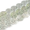 Electroplate Transparent Glass Beads Strands EGLA-N017-04C-1