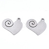 Non-Tarnish 201 Stainless Steel Pendants STAS-S081-086-1