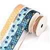 3Rolls Polyester Ribbons SRIB-F009-04-2