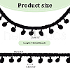 Nylon Pom Pom Ball Tassel Lace Ribbon DIY-WH0580-31B-2