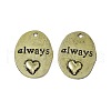 Tibetan Style Alloy Pendants PALLOY-D014-19AB-2