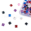 Cheriswelry 140Pcs 7 Colors Electroplate Glass Cabochons EGLA-CW0001-01-10