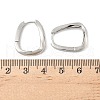 Rectangle Brass Hoop Earrings EJEW-D320-24P-5