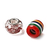  Acrylic & Resin & Polymer Clay Rhinestone European Beads FPDL-NB0001-05-2