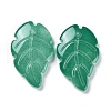 Baking Paint Imitation Jade Glass Pendants EGLA-M027-01A-01-3
