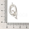Brass Fold Over Clasps KK-K389-109P-3