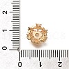 Rack Plating Brass Micro Pave Clear Cubic Zirconia Bead Caps KK-H508-25A-KCG-3