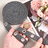   9 Yards Glitter Polyester Ribbon with Alloy Eyelets OCOR-PH0002-94A-3