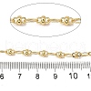 Brass Textured Oval Link Chains CHC-C014-15G-3