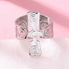 304 Stainless Steel Open Cuff Rings RJEW-S623-01P-3