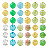60Pcs 12 Styles Round Opaque & & Bubblegum & Transparent & AB Color & Crackle Round Acrylic Beads DIY-TA0004-95-2