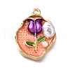 Alloy Enamel Pendants ENAM-K076-11E-G-1