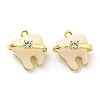 Rack Plating Alloy Resin Pendants PALLOY-K010-32G-01-1