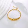 Fashionable Brass Round Ball Beaded Bracelets for Women ZS0399-2-1
