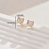 Stainless Steel Dangle Stud Earrings BY9223-3-3