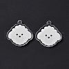 Transparent Acrylic Pendants X-TACR-G038-03B-2