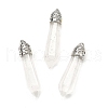 Glass Big Pointed Pendants GLAA-XCP0001-66-1