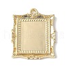 Brass Pendant Cabochon Settings KK-V005-01G-03-1