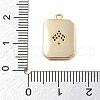 Brass Micro Pave Cubic Zirconia Pendants KK-D283-30G-03-3