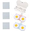 3Pcs Portable PU Imitation Leather Glasses Bag AJEW-NB0003-35-1