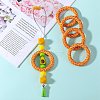 5Pcs Ring Food Grade Eco-Friendly Silicone Focal Beads JX893J-7